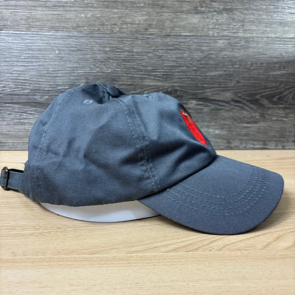 Tomato Hat Cap Strap Back Gray One Size Adjustable‎